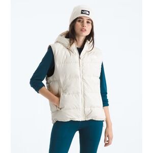 The North Face Women's Frost Vest 600 Down Filled White Dune XL New NWT $230